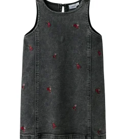 Kjoler-Name It Denimkjole - NmfBrynn - Medium Grey Denim/Flower