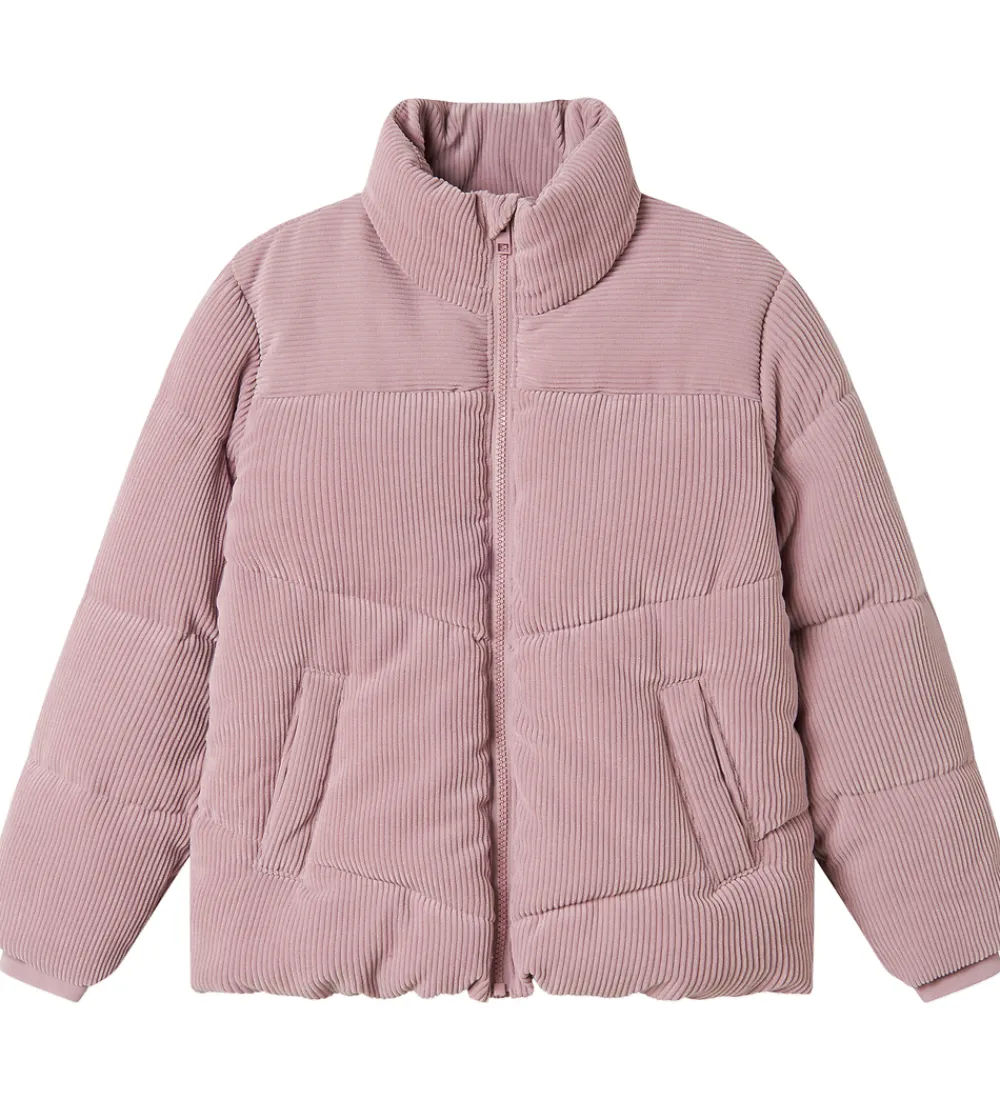 Dunjakker Og Dynejakker-Name It Dynejakke - Fløjl - NkfMelina - Mauve Shadows