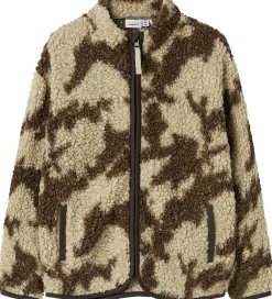 Fleece-Name It Fleecejakke - NkmOzias - Island Fossil/Delicioso