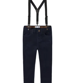 Name It Juletøj|Bukser Og Jeans*Fløjlsbukser - NmmRyan - Slim - Navy Blazer