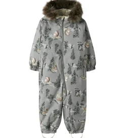 Flyverdragter-Name It Flyverdragt - NmnSnow10 - Ultimate Grey/Woodland