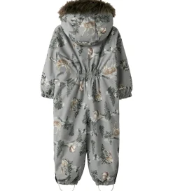 Flyverdragter-Name It Flyverdragt - NmnSnow10 - Ultimate Grey/Woodland