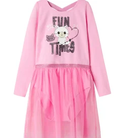 Name It Gymnastiktøj*Gymnastikdragt - NmfJustine - Pastel Lavender m. Katte