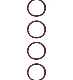 Name It Hårpynt*Hårelastikker - NkfRiga - 4-pak - Burgundy/m. Glitter