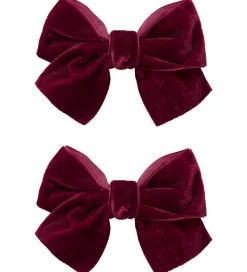 Name It Hårspænder|Hårpynt*Hårklemme - 2-pak - NmfRelvet - Burgundy
