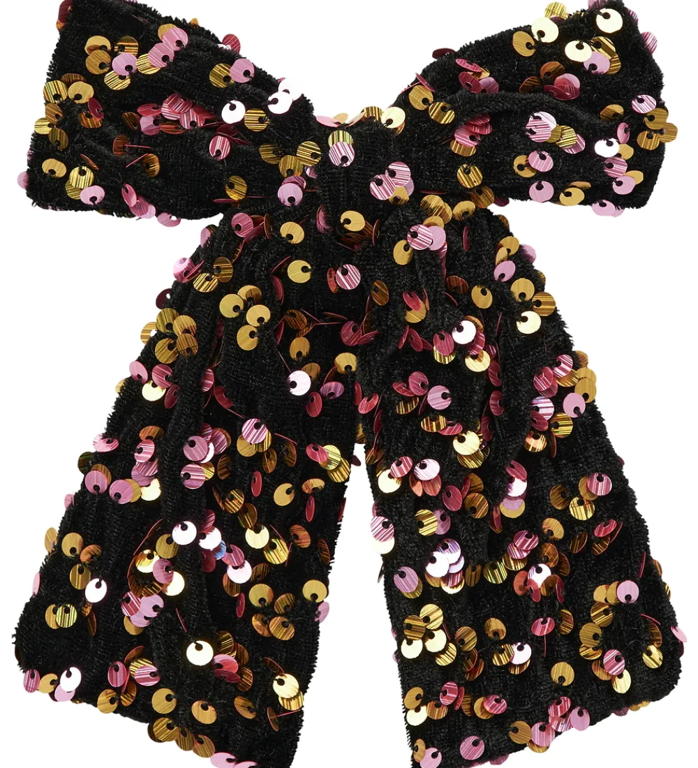 Name It Hårspænder*Hårspænde m. Sløjfe - NkfRunica - Gold Colour m. Paliett