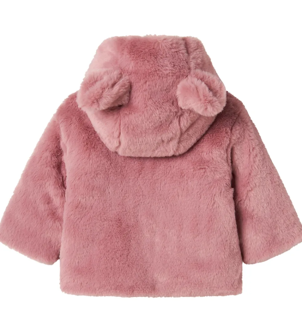 Name It Fleece*Jakke - Imiteret Pels - NbfMila - Lilas