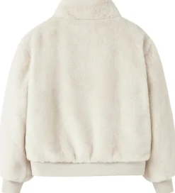 Name It Fleece*Jakke - Imiteret Pels - NkfMila - Moonbeam