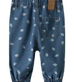 Bukser Og Jeans-Name It Jeans - NbmBen - Dark Blue Denim/AOP