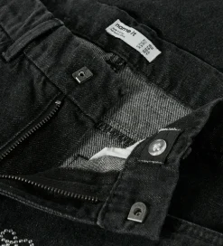 Juletøj|Bukser Og Jeans-Name It Jeans - NkfRose - Dark Grey Denim m. Sløjfer