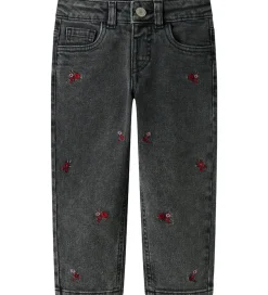 Juletøj|Bukser Og Jeans-Name It Jeans - Noos - Mom - NmfBella - Medium Grey Denim/Flower