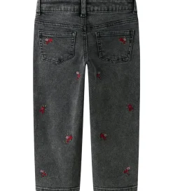 Juletøj|Bukser Og Jeans-Name It Jeans - Noos - Mom - NmfBella - Medium Grey Denim/Flower