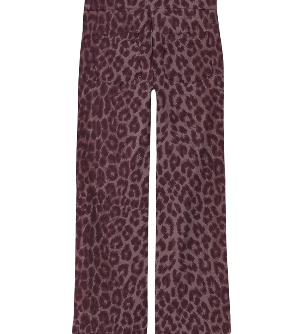 Name It Bukser Og Jeans*Jeans - Wide - NkfRose - Burgundy/Leo