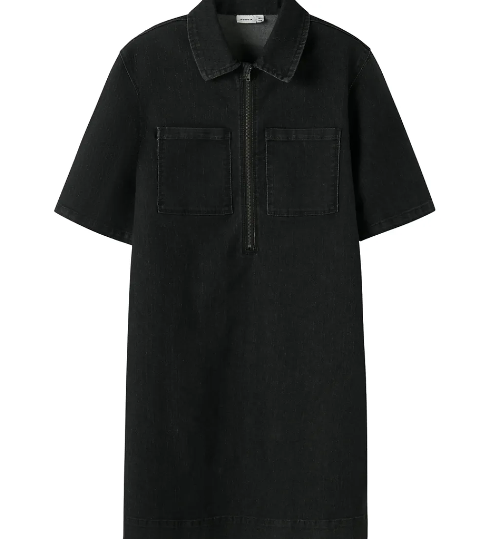 Kjoler-Name It Kjole - NkfBlake - 1/2 Loose - Dark Grey Denim