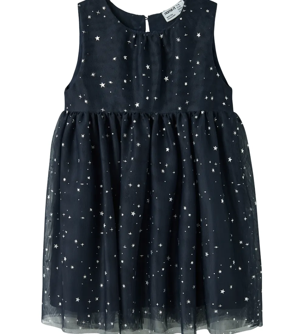 Kjoler-Name It Kjole - NmfVabos - Navy Blazer/Starry Sky