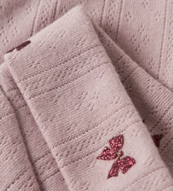 Leggings|Juletøj-Name It Leggings - Hulmønster - NbfRibbea - Keepsake Lilac m. Sl