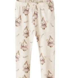 Leggings-Name It Leggings - NbfShelly - Peyote Melange
