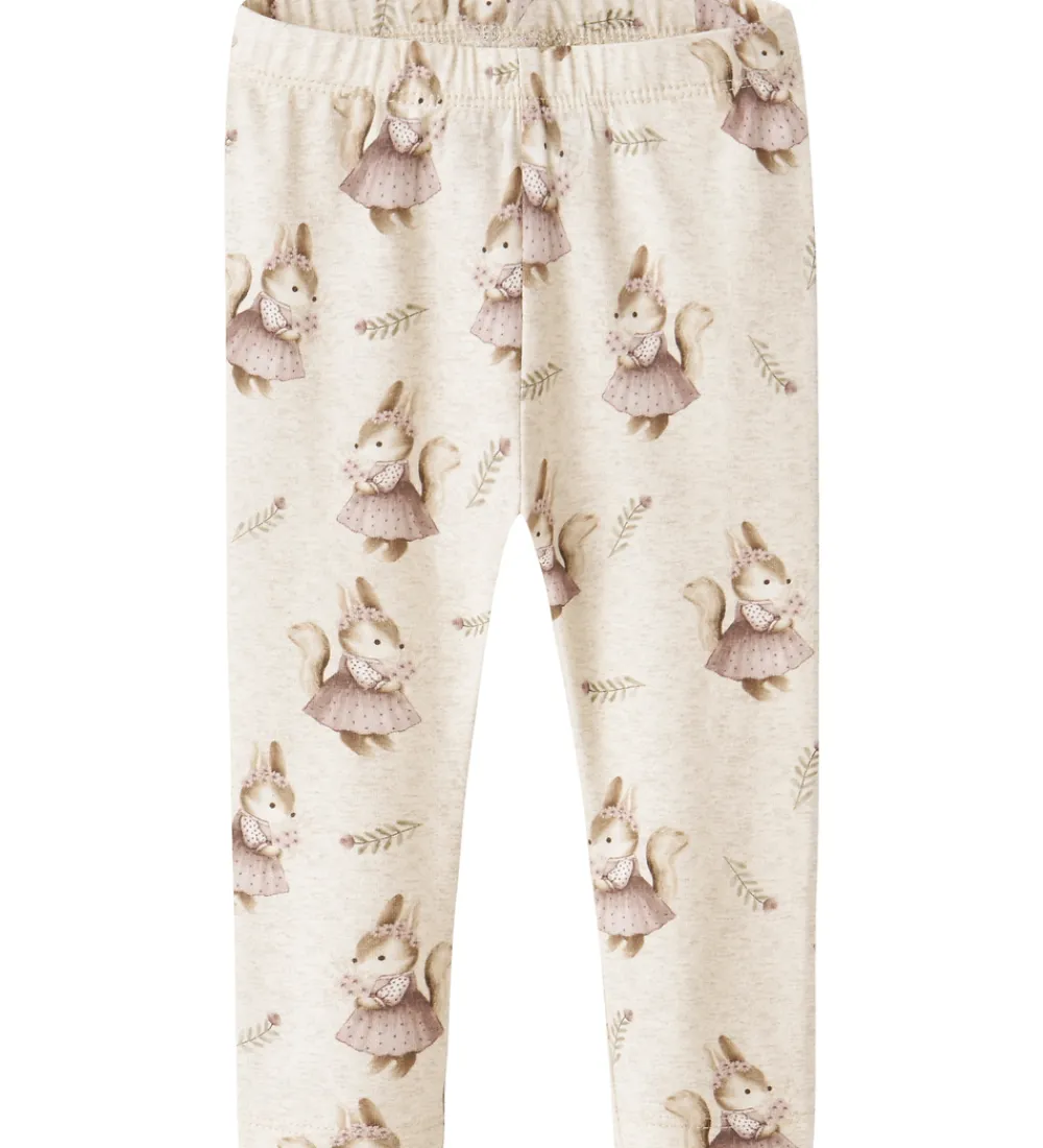 Leggings-Name It Leggings - NbfShelly - Peyote Melange