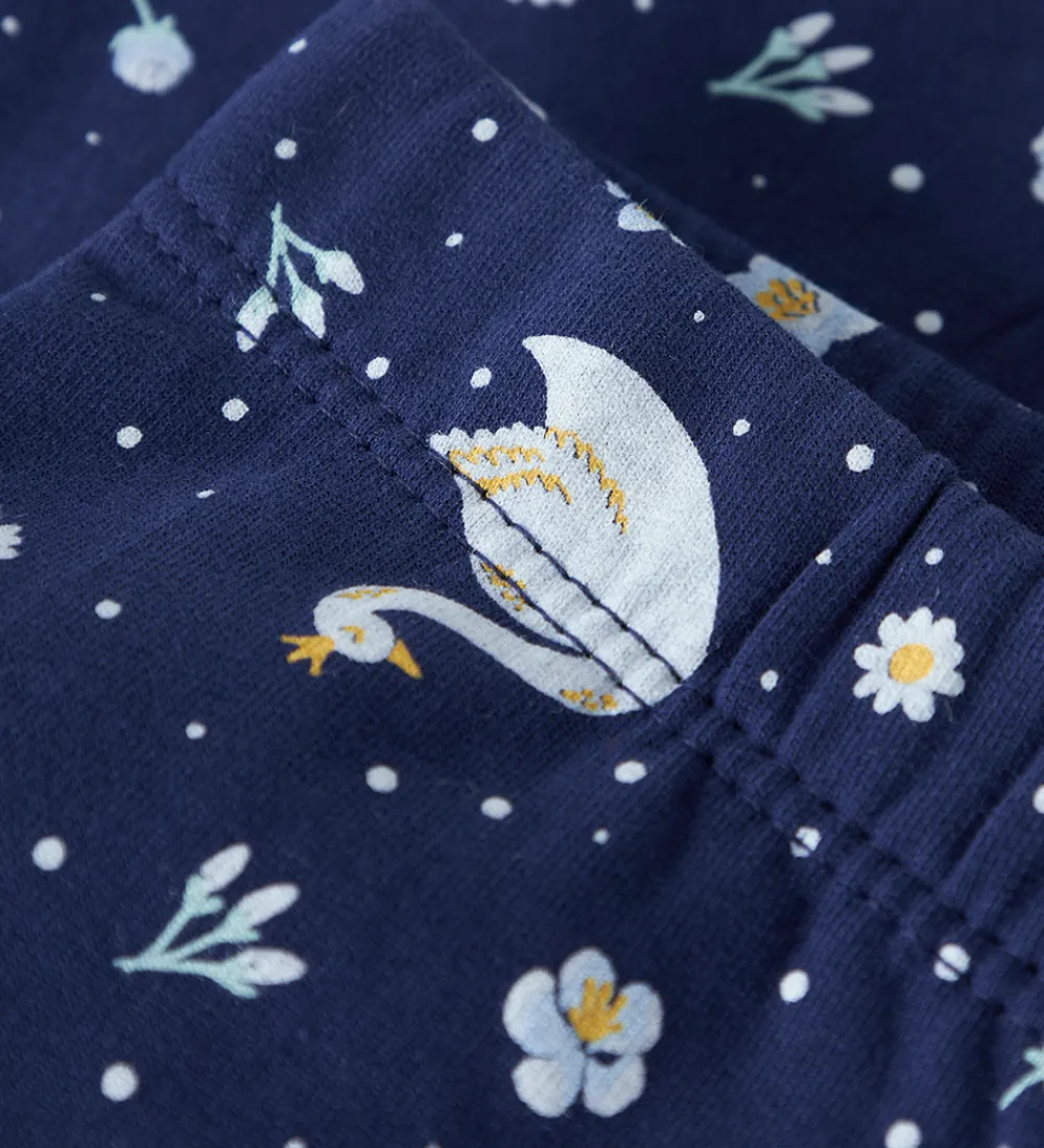 Name It Leggings*Leggings - NmfDavina - AOP - Beacon Blue/Swans
