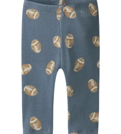 Leggings-Name It Leggings - Rib - NbmSolution - Flint Stone