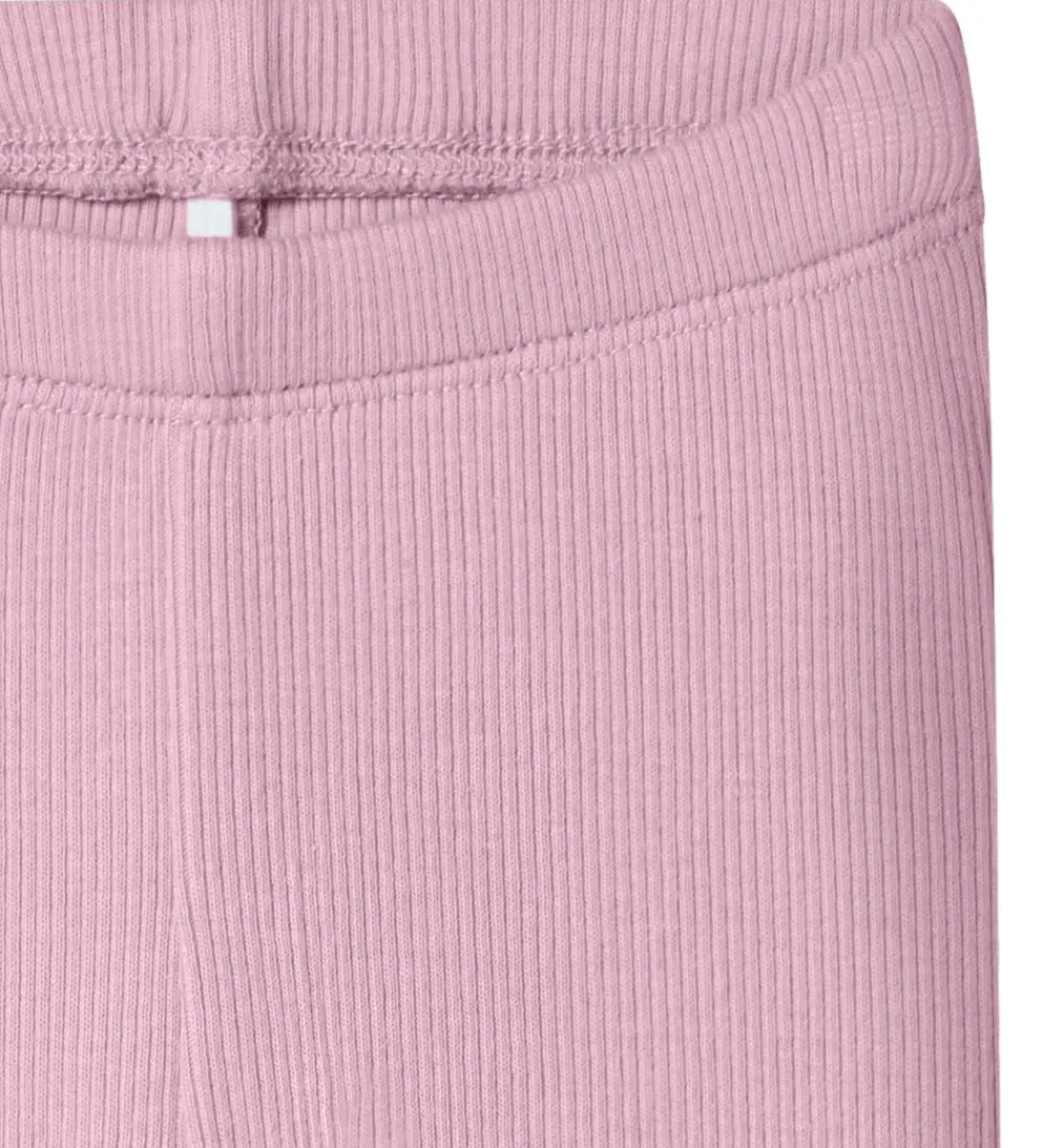 Name It Leggings|Unisex-Tøj*Leggings - Rib - NbnKab - Fragrant Lilac