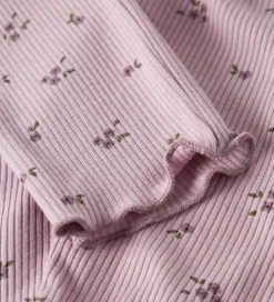 Leggings-Name It Leggings - Rib - NbfSoho - Keepsake Lilac