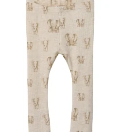 Name It Unisex-Tøj|Pigetøj*Leggings - Rib - NbnDam - Peyote Melange