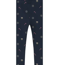 Leggings-Name It Leggings - Rib - NmnRoko - Navy Blazer