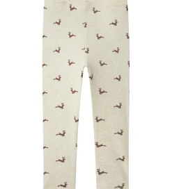 Leggings-Name It Leggings - Rib - NmnRoko - Peyote Melange