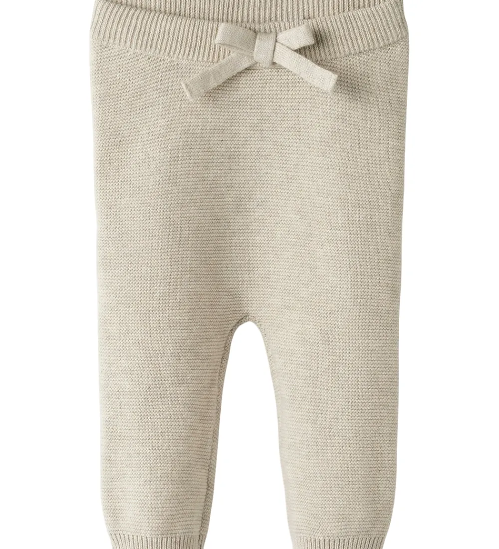Leggings-Name It Leggings - Strik - NbfOda - Peyote Melange