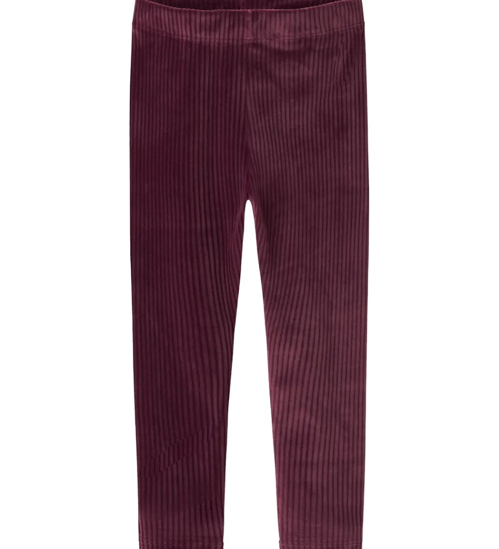 Name It Leggings|Juletøj*Leggings - Velour - NmfVeloa - Burgundy