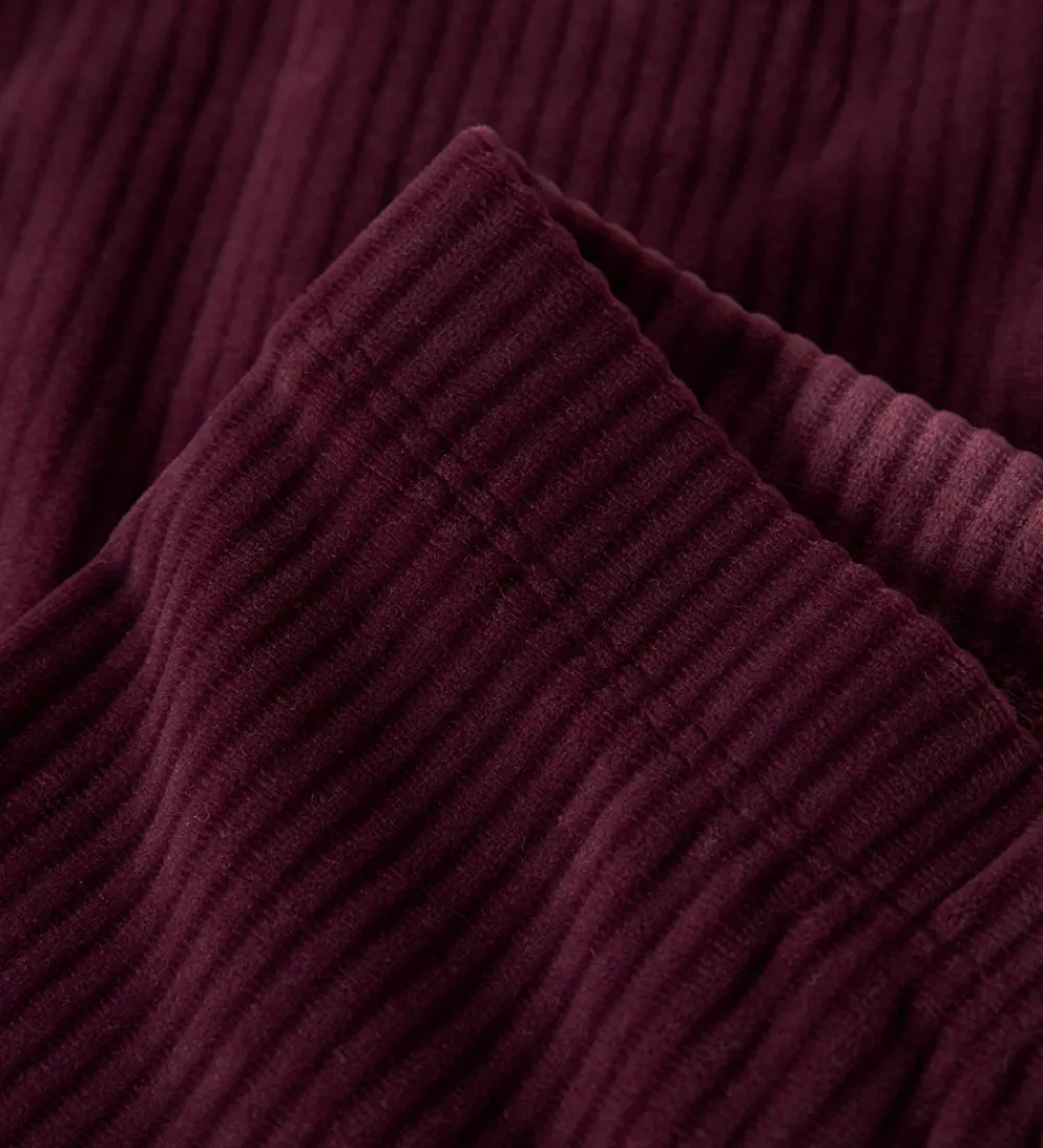 Name It Leggings|Juletøj*Leggings - Velour - NmfVeloa - Burgundy