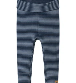 Leggings-Name It Leggins - Rib - NbmBerro - Navy Blazer