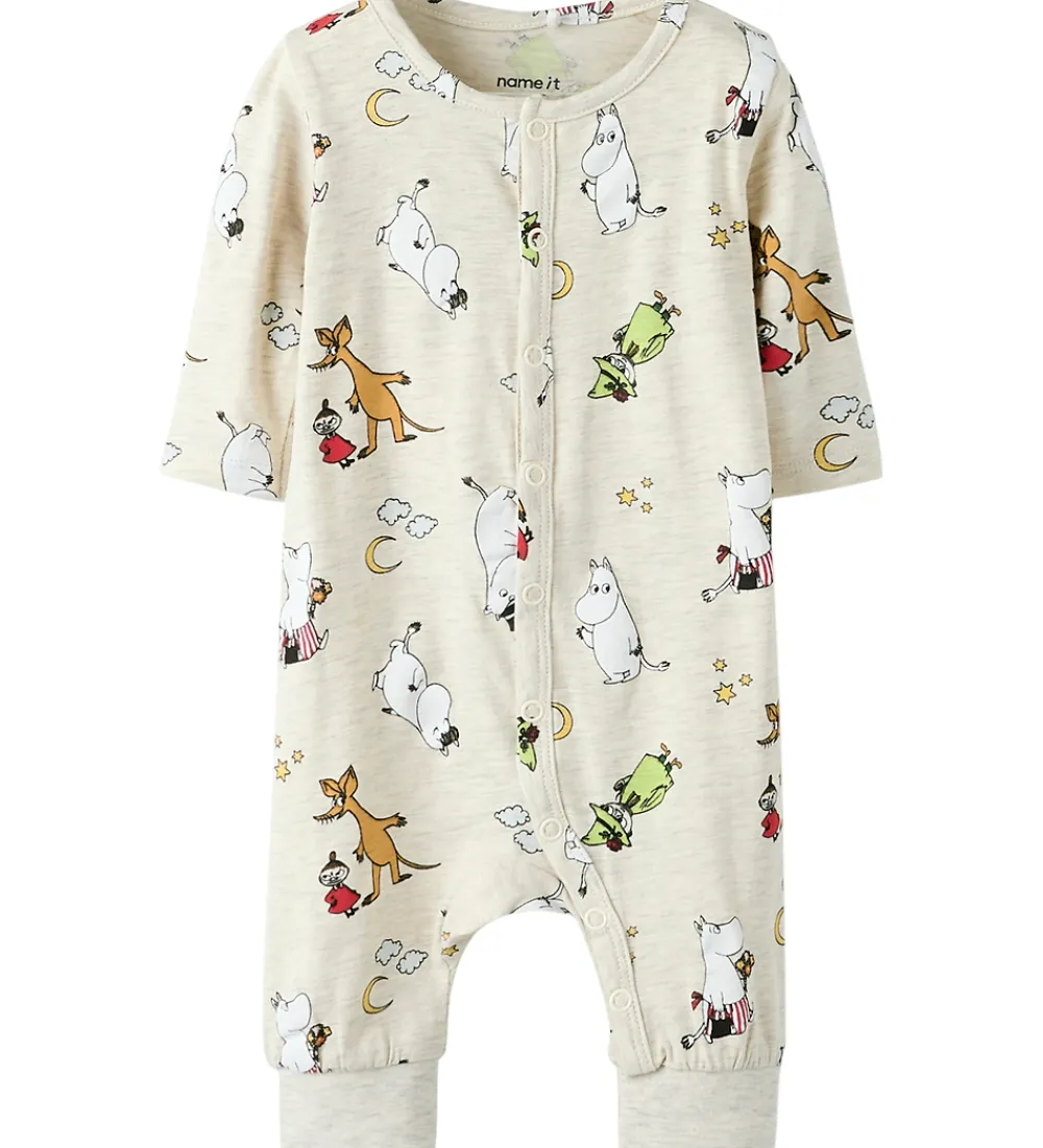 Name It Nattøj*Natdragt - NbnSelper - Moomin - Peyote Melange