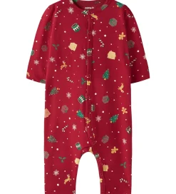 Nattøj-Name It Natdragt - NbnVismas - Jester Red/Xmas AOP Red