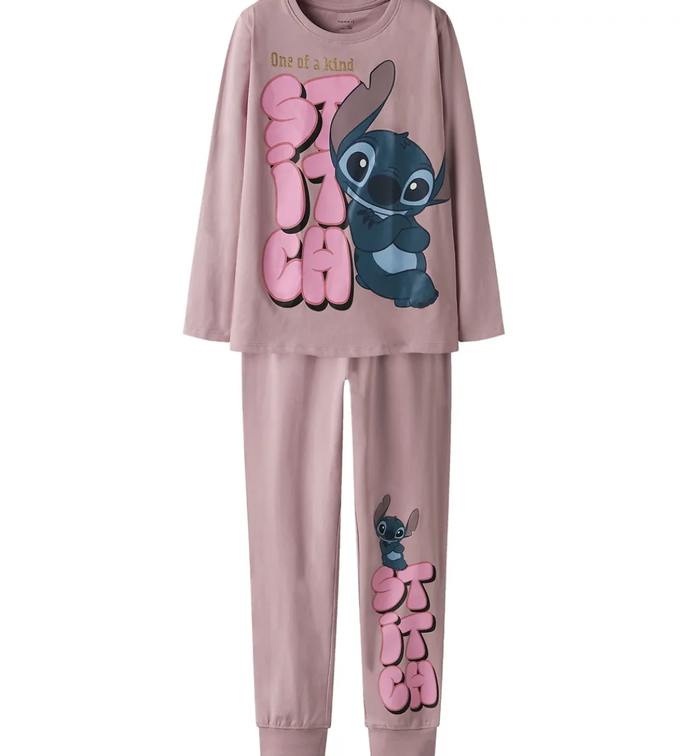 Nattøj-Name It Nattøj - 2-delt - NkfOlina - Keepsake Lilac