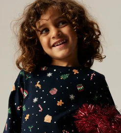 Name It Nattøj*Nattøj - 2-Delt - NmnVismas - Navy Blazer/Xmas AOP Navy
