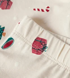 Name It Nattøj*Nattøj - 2-Delt - NmnVismas - Whitecap Gray/Xmas AOP