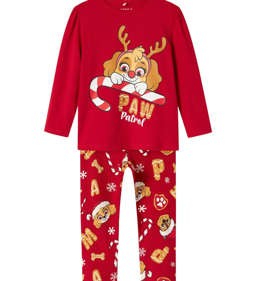Name It Nattøj*Nattøj - 2-delt - Paw Patrol - NmfSarba - Barbados Cherr