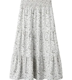 Name It Nederdele*Nederdel - NkfJolly - Maxi Skirt - Star White m. Blomste