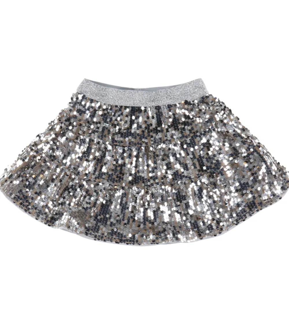 Name It Nederdele*Nederdel - NkfRiscing - Silver m. Palietter