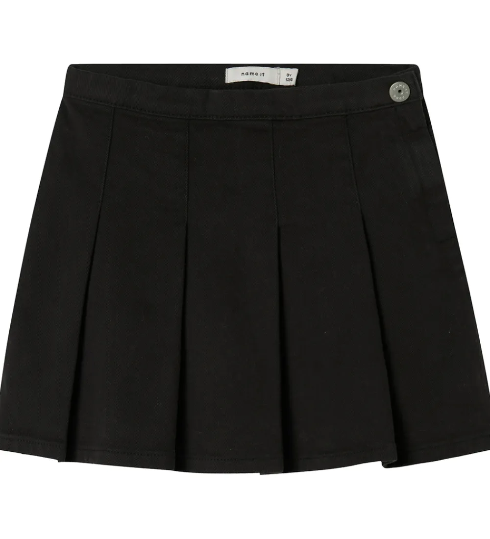 Name It Nederdele*Nederdel m. Læg - Denim - NkfRose - Black