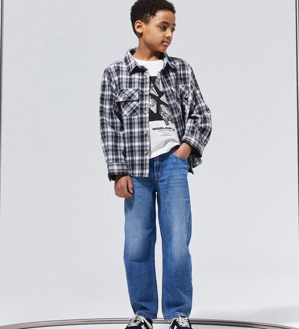 Skjorter-Name It Overshirt - NkmRaming - Sort