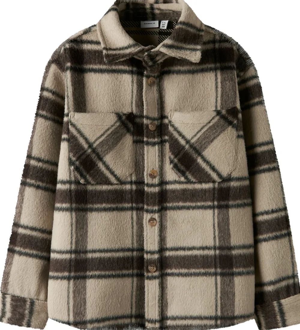 Name It Skjorter|Overgangsjakker*Overshirt - Plys - NkmRemolle - Island Fossil