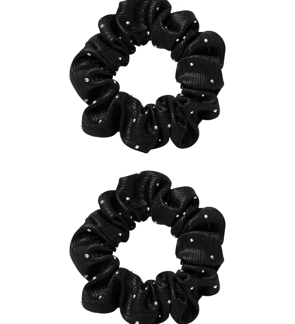 Name It Scrunchies|Hårpynt*Scrunchie - 2-pak - NkfRiglitter - Sort