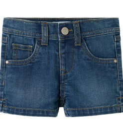 Shorts Og Knickers-Name It Shorts - NmfSalli - Dark Blue Denim