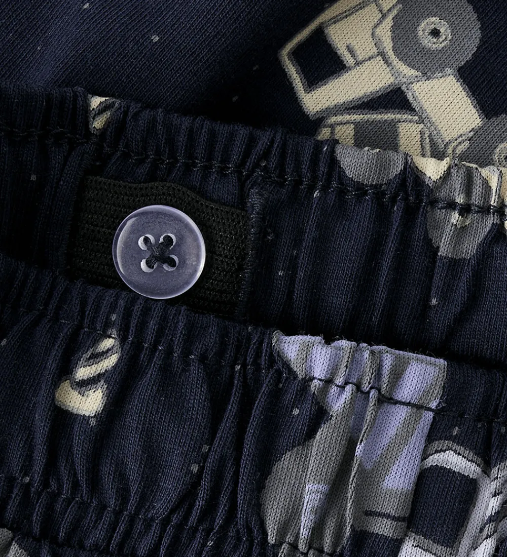 Shorts Og Knickers-Name It Shortssæt - NmmHector - Infinity/W Navy Blazer