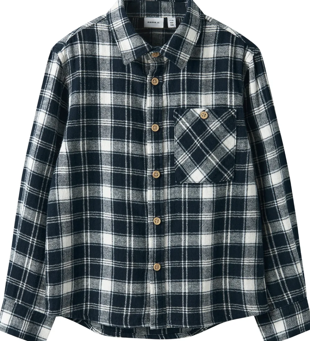 Skjorter-Name It Skjorte - NkmSunda - Navy Blazer