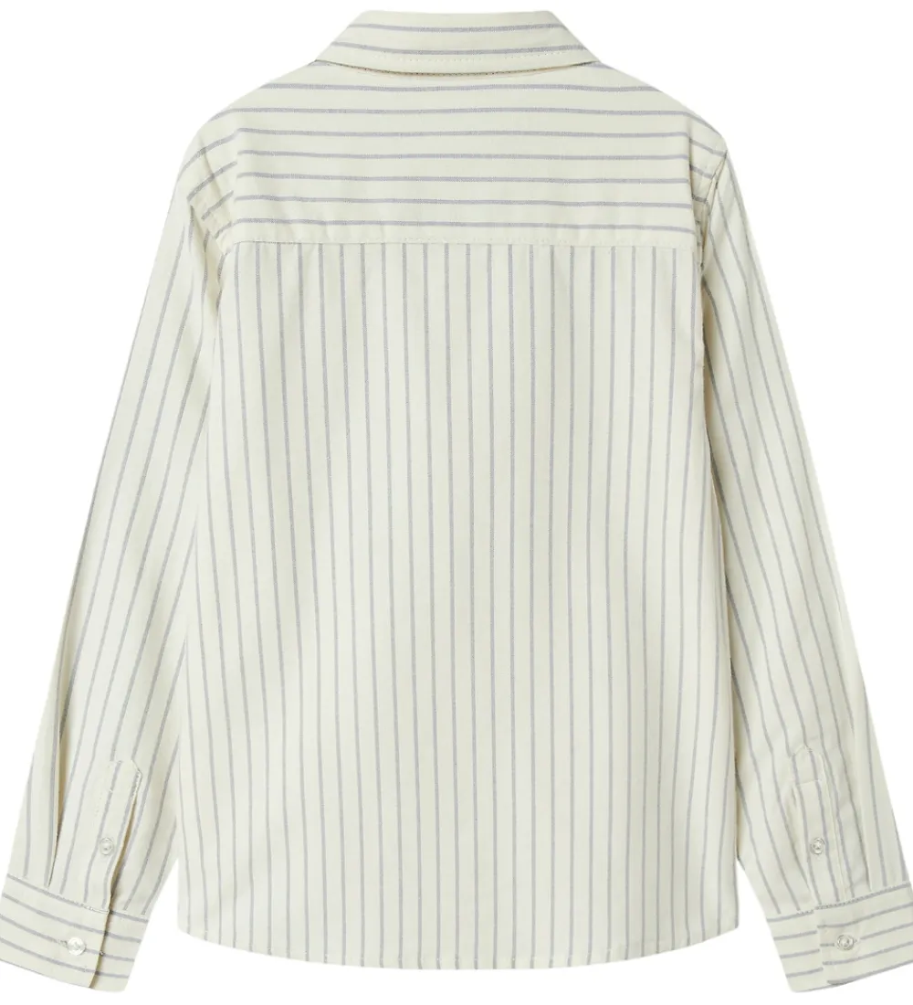Skjorter-Name It Skjorte - Noos - NkmNewsa - Jet Stream Stripes/Navy Blaz