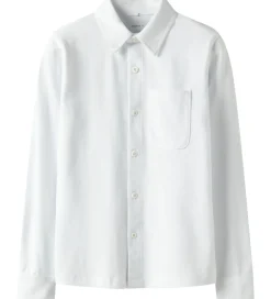 Skjorter-Name It Skjorte - Piqué - NkmRon - Jersey - Bright White
